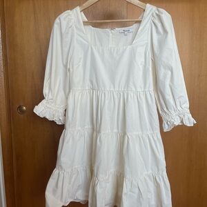 Madewell White Midi Dress